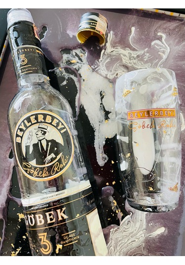 Led Işıklı Epoksi Tablo Beylerbeyi Rakı Şık Tasarım