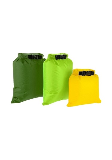 Pazly Skycıty 3'lü Su Geçirmez Çanta Seti 3l+5l+8l + Hediye Kürek & Kanca - Sarı, Yeşil, Askeri Yeşil Çok Renkli, Hediye Kürek & Kanca Çok Renkli