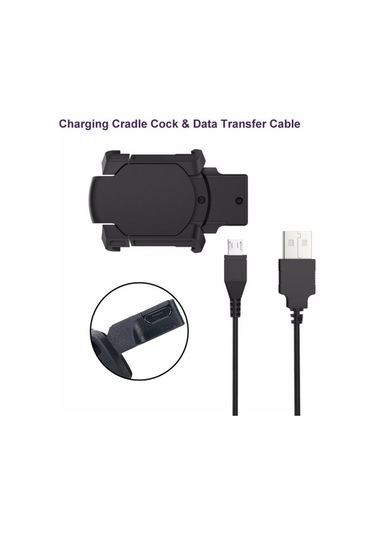 Flybuy Garmin Fenix 3 İçin Akıllı Şarj Yuvası Fenix 3 Hr Quatix 3 Usb Arayüzlü 1 Metre Senkronizasyon Kablosu