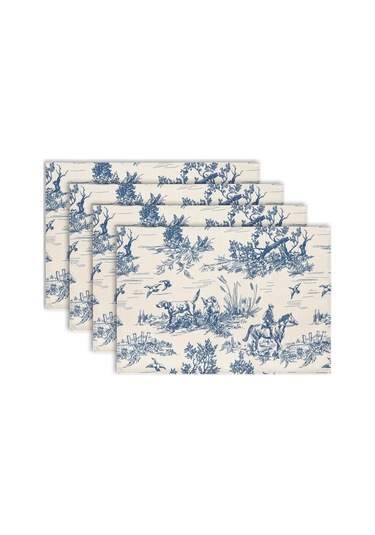 Ülke Baskı Placemats 4 Paket Ev Mutfak Masası, 12 X 18 İnç 12x20 İnç