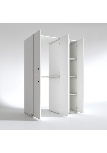 Kenzlife Çamaşır-Kurutma Makinesi Dolabı Kapaklı Yaromiramdf Byz 180 120 60 % 100 Mdf Full Mdf Banyo Arkalıksız Çok Renkli