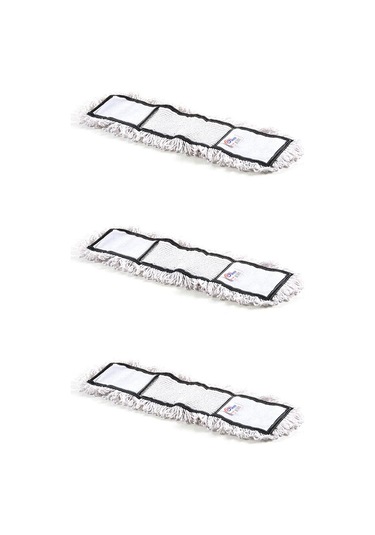 Ekol Nemli Palet Tablet Nem Alıcı Yedek Mop Paspas Başlığı Bezi Beyaz - 40 Cm. - 3 Adet