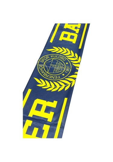 Fenerbahçe Lisanslı Since 1907 Fenerbahçe Saten Şal Atkı Lacivert - Sarı