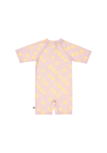 Lassig Uv Korumalı Mayo Checkerboard Pale Pink Yellow Pembe