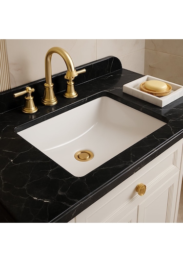 Turavit Hilton Kare Tezgâh Altı Lavabo 41x52 Cm 5027 Diğer