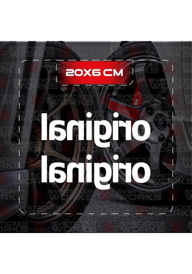 El Hareketi Jdm Sticker Araba Laptop Motosiklet Sticker Yapışkanlı Folyo Beyaz