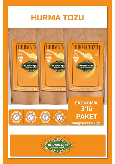Hurma Aşkı Hurma Tozu 500grx3 1500gr
