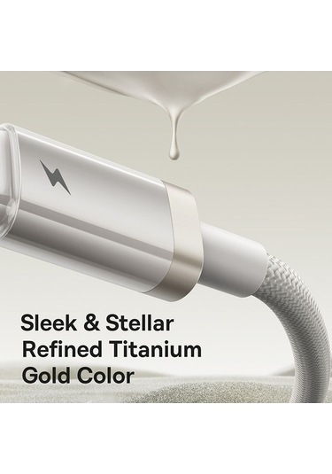 Zyzqstore Pazly Uzunluk: Usb'den Titanyum Seri Şarj Pinli 8 2.4a 1m Aw Hızlı Baseus Alaşımlı Kablosu