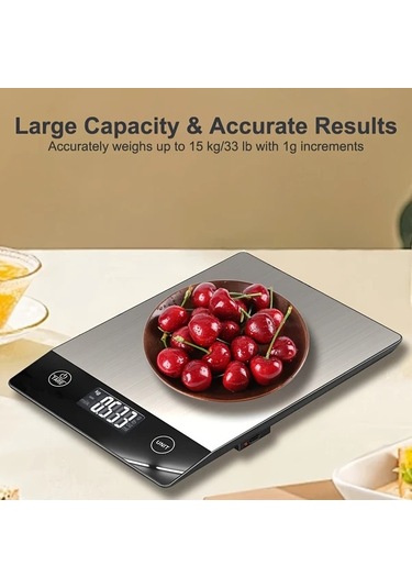 Dashanshop Innosinpo K210h Mutfak Terazisi 304 Paslanmaz Celik Lcd Ekran Tip C Sarjli 14 97 Kg Gram Ve Ons Firin Pisirme İcin -