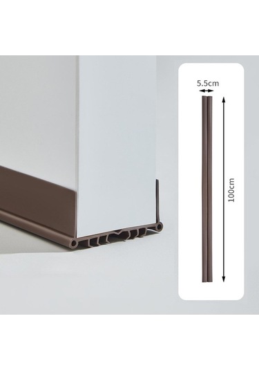Besthome1 Suntek Kapı Alt Conta Şeridi Kahverengi, Taslak Koruması