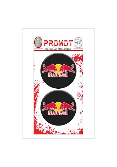 Redbull 3d Kabartmalı Damla Logo Sticker 5cm 01