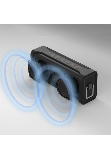 Lenyes S829 Karaoke Mikrofonlu Bluetooth Speaker Hoparlör V5.0 Siyah