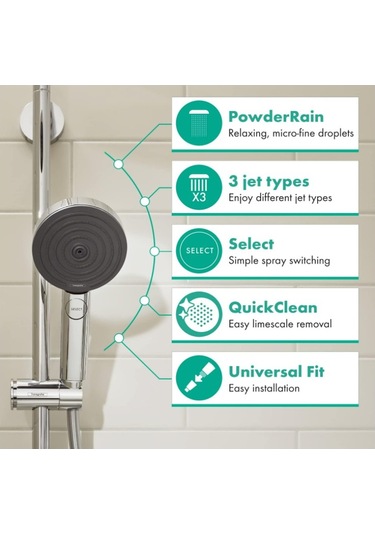 Hansgrohe Pulsify Select S 105 3 Jet Relaxation Krom Krom