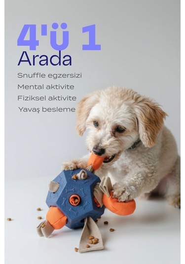 Köpek Aktivite Topu Mama Saklama Ve Çiğneme Oyuncağı