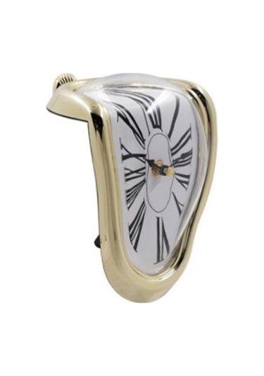 Suntek Magideal Erime Saat Duvar Süsleme Moda Dekoratif Altın Roma Altın