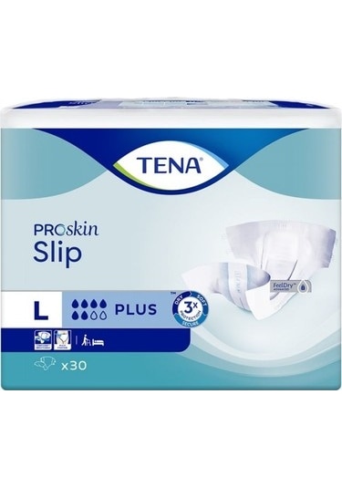 Tena Proskin Slip 6 Damla Bel Bantlı Hasta Bezi L