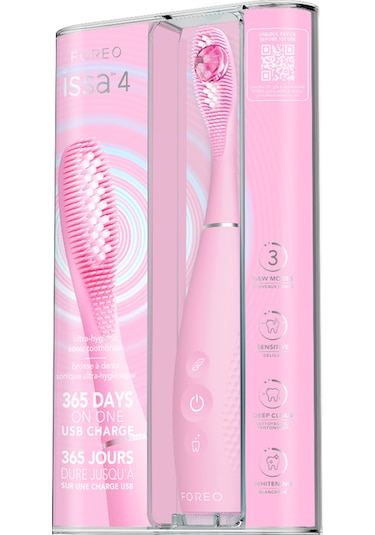 Issa 4 Hybrid Silikon Diş Fırçası, Pearl Pink