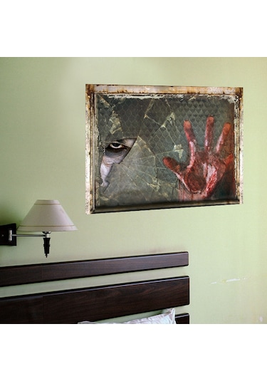 Wezone Halloween Korku Stili 3d Duvar Stickerı - Ev Dekorasyonu İçin Canlandıran, Yenilebilir Pvc Materyal, 5. Model Korku El Ve Hayalet Diğer