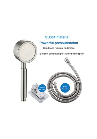 Padalink Stainless Steel 304 Duş Başlığı, 1.5m Boru Ve Montajsız Tutucu İle Artırılmış Basınçlı, Modern Ev/ Otel Duş Aksesuarı Diğer