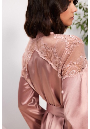 Pierre Cardin 6'lı Brandy Uzun Gecelik Sabahlık Set 6035 Brandy
