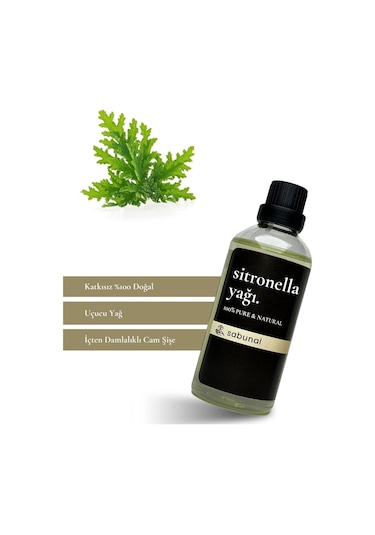 Sabunal Sitronella Yağı 100 ML - Sinek Kovucu ve Doğal Ferahlatıcı Yağ