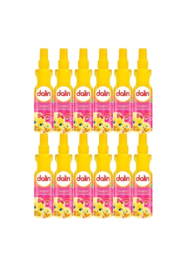 Dalin Kolay Saç Tarama Spreyi 200 Ml Badem Özlü 12'li Set