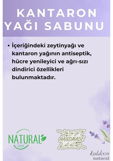 Kantaron Yağı Şeffaf Transparan Sabunu 3 x 90 G