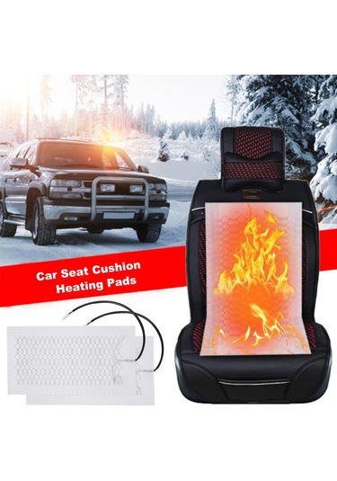 Teltree 12v Karbon Fiber Otomobil Koltuk Isıtıcı Padı - 2 Modlu Tek Koltuk, Güvenli Isı Kontrolü, 2 Adet Isıtıcı Ve Anahtar Kablolu Seti