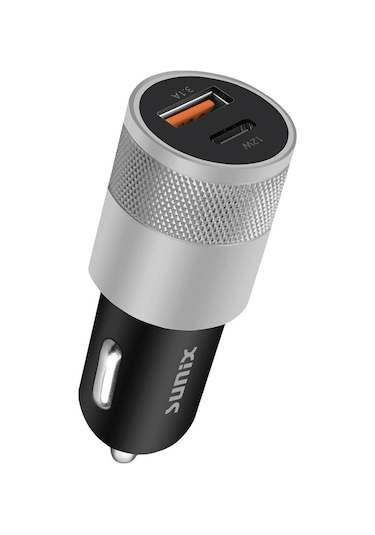 Sunix PD Araç Çakmak Şarj Aleti Kısa Devre Korumalı 3.1A / 12W