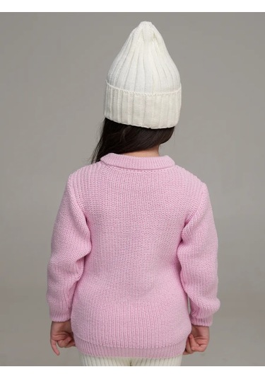 Djaza Kids Çocuklar İçin Örme Oversize Kazak 241271963 Pembe