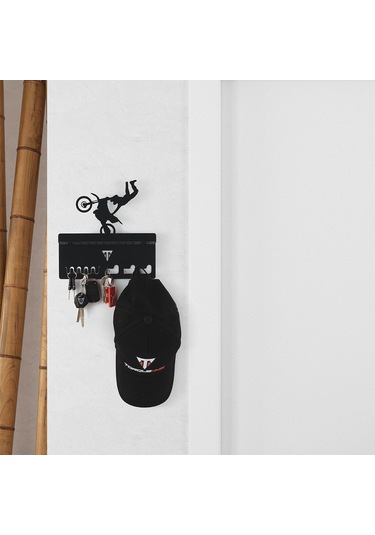 Torque-MX Metal Dekoratif Anahtar Askısı EA1 Siyah