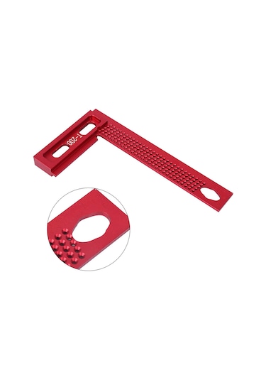 Symbee Ahşap İşçiliği Çizici Cetveli Alüminyum T-200 200mm Dayanıklı Korozyona Dayanıklı Hassas İşaretleme Aracı