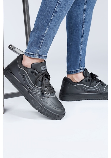 Jump 28520 Siyah Erkek Sneaker Günlük Spor Ayakkabı Siyah