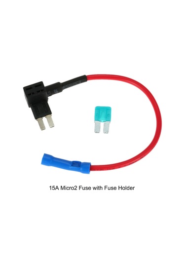 Gajeena 15a Ata Micro2 Araç Sigortası, Zararsız Alıcı, Uzun Prizli Mavi Uçlu Fuse Tutucu Seti 20