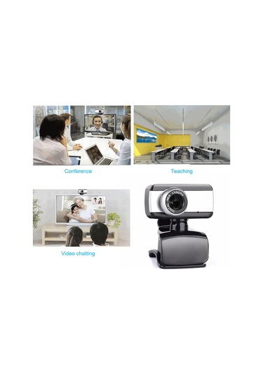 Ranyeek Usb 2.0 480p Clip-on Web Kamera, Mikrofonlu, 360 Dönebilen, Otomatik Odak, Canlı Yayın Ve Video Konferans İçin