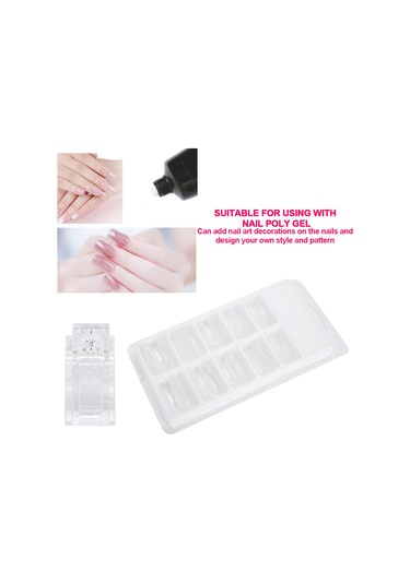 100 Adet Farklı Boyutlarda Hızlı Yapım Sahte Tırnak Uçları Tırnak Sabitleme Klipsi Tırnak Sanatı Seti