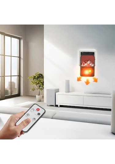 Wondernest Şömine Jl Jialan Isıtıcı Isıtıcı Fan Ev Elektrikli Alevli 900w 3d Dy