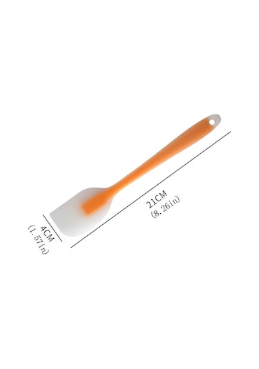 Honeybeeshop 1 Adet Yarı Saydam Multifonksiyonel Silikon Krem Spatulası Mavi Mavi