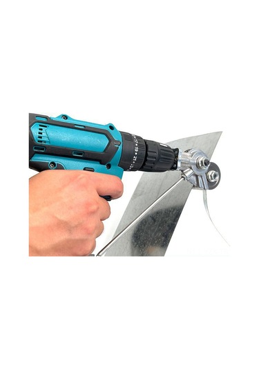 Yaozixa 12v-21v Li-poly Matkap Uyumlu Metal Kesici Aracı - Demir, Çelik, Bakır Ve Alüminyum Levhalar İçin Elektrikli Kesim Uygulaması