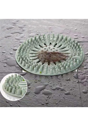 Süzgeçli Silikon Lavabo Ve Küvet Tıkacı Yuvarlak Lavabo Tıkacı Süzgeç Banyo Tıpa Banyo Süzgeç