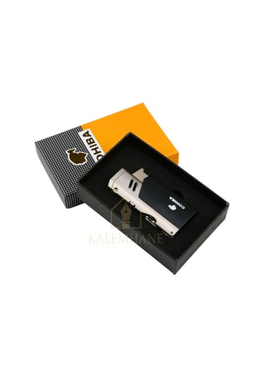 Cohiba İsme Özel Gazlı Çakmak Yüksek Kalite Siyah