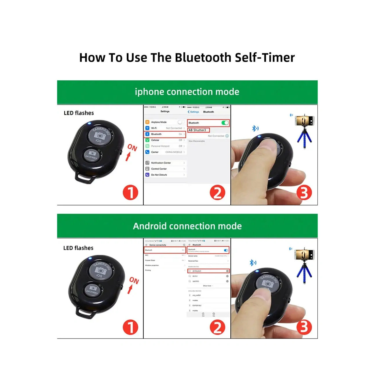 Bravus Bluetooth Kumandası Uzaktan Selfie Çekimi İçin Düğme 18578633