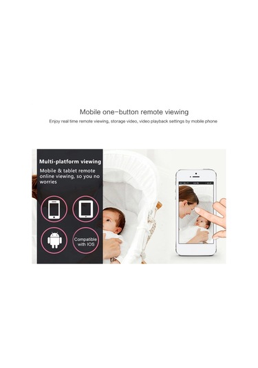 Springsun 1080p Hd Wifi Güvenlik Kamerası - 120 Derece Geniş Görüş, Gece Görüşü, Hareket Algılama, Mini Ev/ofis İzleme Kamerası