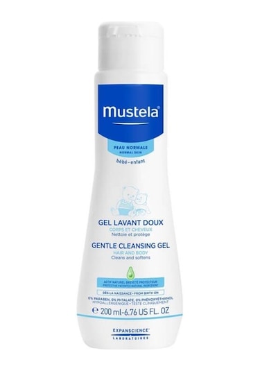 Mustela Gentle Cleansing Gel Yenidoğan Bebek Saç ve Vücut Şampuan 200 ML
