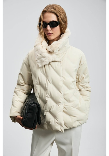 Lufian Monica Ekru Kadın Mont 122120047 Ekru