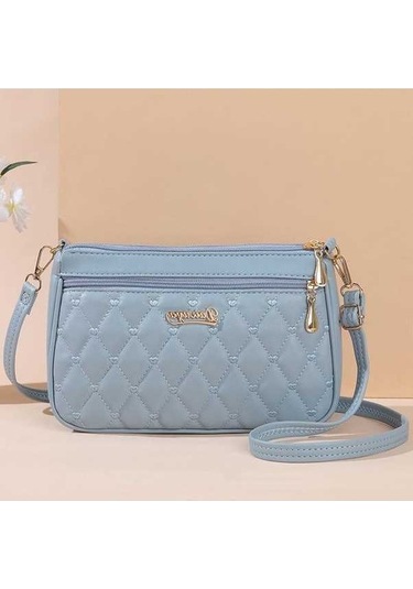 Ganzhoushop Ve Omuz Nakışlı Moda Light Kapasiteli Kadın Kadın Güzel Çoklu Cepler Çantası Çantası Çanta Büyük Blue Askılı Gb Açık Mavi