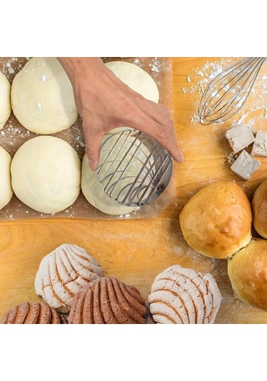 Monyee Meksika Kabuk Şekilli Ekmek Kesici, Gıda Kesim Aracı, 4.09x0.87 İnç, Tek Birim Paket Diğer