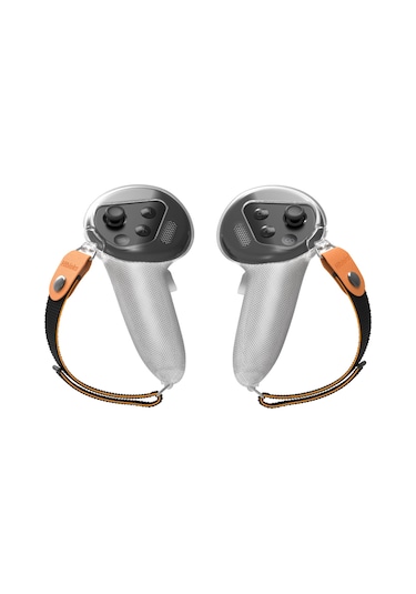 Hıbloks 1 Çift Oculus Quest 3 Esnek Silikon Kutu Örtüsü Vr Kolu Kontrol Kutusu İle Kayış