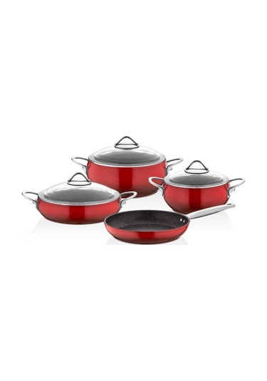 Falez Mercan Granit 7 Parça Güveç Tencere Seti