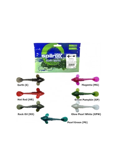 Spıınx Gobby Silikon 5cm 18p Glow Pearl Whıte Gwp